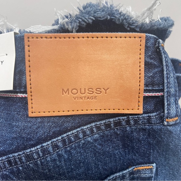 NWT Moussy Vintage Corcoran Wide Straight in Dark Blue size 27 - Picture 4 of 11